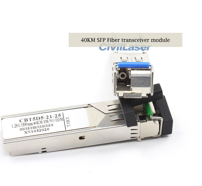 40KM SFP フィラメント双方向CWDM光ファイバーモジュール